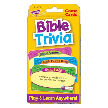Trend Enterprises Bible Trivia Challenge Cards T24702